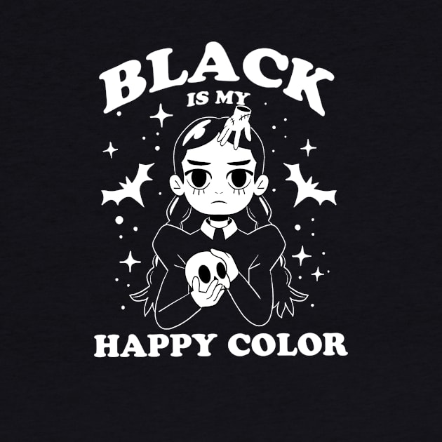 Black is my happy color by Bycatt Studio